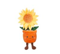 Peluche - Peluche Fleur Tournesol Avec Pot Orange ? Mimi Flowers ? 24 Cm Marron TU