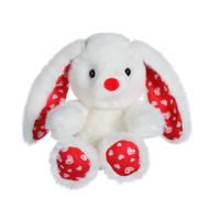 Peluche - Peluche Fluffy Love - Lapin Crème - 14 Cm Blanc TU