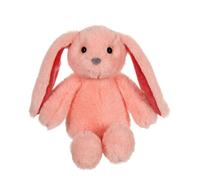 Peluche - Peluche Lapin Trendy Bunny Rose Poudré - 16 cm