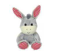 Peluche - Peluche Les Marinières - Âne Gris Rayures Rouges - 24 Cm Rouge TU