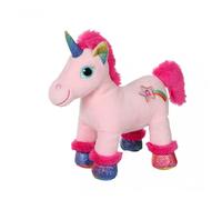 Peluche - Peluche Lica Bella sonore rose et fushia 22 cm