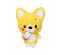 Peluche - Peluche Little Corgi Cuties 30 Cm : Chien Corgi - Bubble Tea Jaune TU