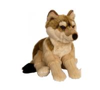 Gipsy Peluche Loup Allongé 30 cm Marron