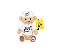 Peluche - peluche officielle ours tour de france - maillot et casquette meilleur jeune vainqueur blanc - 15 cm blanc TU