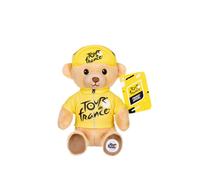 Peluche - peluche officielle ours tour de france - maillot et casquette vainqueur étape jaune - 15 cm blanc TU