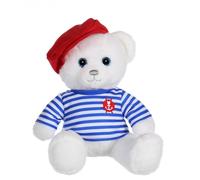 Peluche - peluche ours marin 23 cm blanc TU