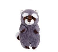Peluche - p'tits farouches raton laveur - 15 cm gris TU