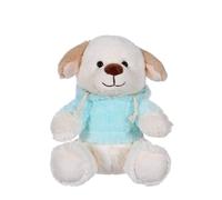 Peluche - peluche sweat friends color chien bleu clair en peluche - 40 cm bleu TU