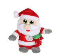 Peluche - père noël - christmas pétillous sonore 16 cm rouge TU