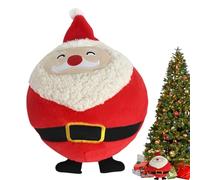 Peluche Père Noël | Rembourrée Noël Peluche Saint Nicolas,Compagnon Doux Et Câlin pour Fête d'hiver Décor Canapé Table De Chevet Lit