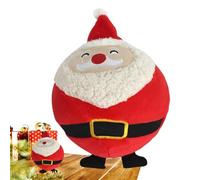 Peluche Père Noël,Rembourrée Noël Peluche Saint Nicolas | Décoration d'hiver Fête Ornement pour Étagère Cheminée Table de Chevet Lit Canapé Enfant