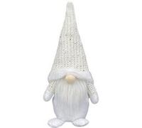 Peluche Père Noël sans visage 31cm Blanc Blanc G