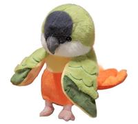 Peluche Perroquet, Adorable Animal Doux Et Moelleux comme Un Véritable Oiseau Oreiller Câlin Jouet en Peluche pour Enfants Filles Garçons(Orange)