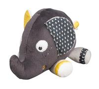 Sauthon Doudou éléphant en velours babyfan – gris foncé – TU