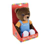 Peluche Petit Ours Brun - Jemini - 021704 - +/- 32 cm - Bleu, Rouge