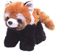Peluche Petit Panda De 18 Cm Brun Noir Blanc