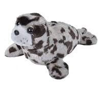 Peluche Phoque De 20 Cm Gris Noir