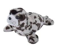 Peluche Phoque De 20 Cm Gris Noir