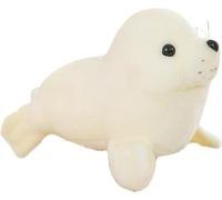 Peluche phoque Doudou mascotte blanc 24cm