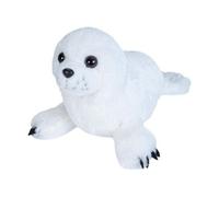 Peluche Phoque Du Groenland De 20 Cm Blanc