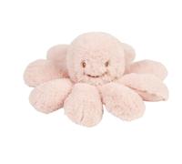 Nattou Lapidou Doudou Pieuvre en Peluche avec hochet - Doudou Poulpe pour Nouveau-nés - Polyester - 25 cm - Rose poudré
