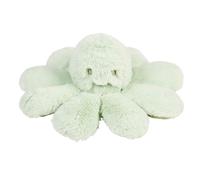 Peluche pieuvre hochet longs poils Vert tilleul