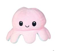 Peluche pieuvre reversible : 19 cm - DOOGY