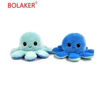 Peluche Pieuvre Réversible Réversible Bleu Foncé Et Bleu Clair Bolaker®