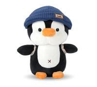 Peluche Pingouin 23cm, Peluche Pingouin Jouet Pour Les Garçons et Les Filles, Poupée Pingouin Cadeaux pour enfants, Le Pingouin Peluche, Jouets Pingouins à Câliner Compagnon（pingouin à chapeau bleu）