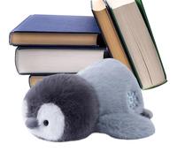 Peluche pingouin, adorable doudou en peluche douce, peluche pingouin allongée douillette - Pour enfants filles pour canapé, lit, maison, chambre d'enfant, voiture et anniversaire