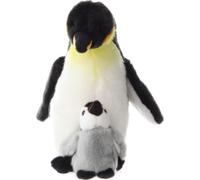 Peluche Pingouin avec petit 27 cm