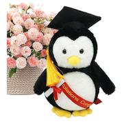 Peluche Pingouin de Remise de Diplôme - Célébratoire, Très Apaisant, Portable et Souvenir | Jouet en Peluche avec Tenue de Graduation,Pour la maternelle, le collège, l'université et le préscolaire
