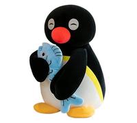 Peluche Pingouin en Peluche remplie - Grand Doudou Doux - en Tissu de Poisson câlin - Coussin Confortable - Compagnon Confortable - Cadeau Mignon pour et Fille, Festival, Anniversaire, Z