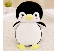 Peluche Pingouin Timide En Coton, Jouet Mignon, Cadeau Pour Fille, Pour La Fête Des Enfants Pingouin Noir Et Blush 45 Cm (0,5 Kg)