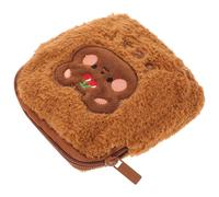 Peluche Pochette Portable, pour Serviettes Hygiéniques Rangement Discret | Accès Facile, Joli Style, Format Pratique pour Paquet à Main, Cartes ou Shopping, Destinée aux Filles et Étudiantes