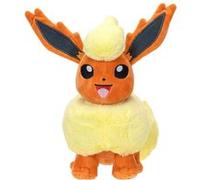 Pokémon Peluche Pyroli - 20 cm, douce, détails authentiques