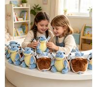 Peluche Pokemon Blastoise - Jouet en peluche - Cadeau avec Bulbasaur, Charmander, Squirtle, Mewtwo, Gengar, Charizard, Eevee Spheal 15cm