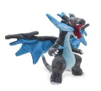 Peluche Pokémon Dracaufeu Forme Méga X 22 cm - Peluche Dragon Ailé Inspirée de l’Univers Pokémon - Enfant & Collection