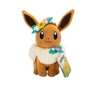 Peluche Pokemon Evoli Couronne De Fleurs (20 Cm)