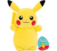 Hugme Squishmallows Pikachu 25 cm - Peluche Pokémon Ultra Douce et Moelleuse | Peluche Officielle Hugmees | Jouet Câlin pour Enfants et Collectionneurs | Idée Cadeau Pokémon