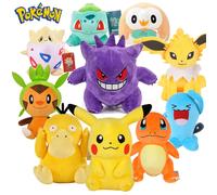 Peluche Pokémon Kawaii, Pikachu, Gengar, Dragonite, Dessin Animé, Cadeau de Noël pour Enfant, 40 Styles 25CM