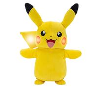 Peluche Pokémon Pikachu Electric Charge - Peluche Interactive de 25,4 cm avec lumières, réactions vocales et Thunder FX