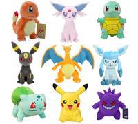 Peluche Pokémon pour enfants, Pikachu, Charizard, Butter, Gengar, SLaura, Butter, Espeon, Glaceon, Umbreon, Soft Cartoon Toys, Gift Squirtle