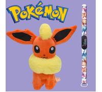 Peluche Pokémon PYROLI Évolition + Montre LCD OFFERTE
