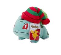 Pokémon PKW3377-20 cm Peluche d'hiver - Bisasam avec Bonnet - Peluche Officielle