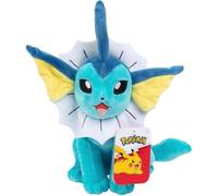 Peluche Pokémon Vaporeon 8"" - Sous licence officielle - Jouet en peluche doux et de qualité - Évoli Evolution - Ajoutez Vaporeon à
