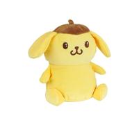 Peluche Pompompurin JEMINI 13 cm velours brodé oreilles tombantes Jaune/Marron