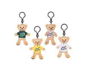 Peluche porte-clés GIPSY Ours Tour de France 10 cm Blanc