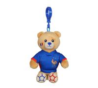 Peluche - porte-clés ourson maillot fff - 10 cm rouge TU