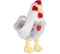 Gipsy Peluche 070354 Poule sonore Blanc/Gris 22 cm